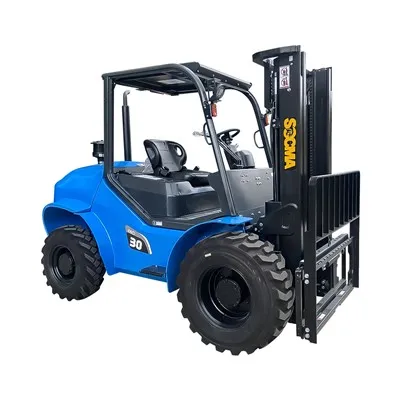 Socma 3 Ton All-Terrain Off Road 4x4 Four Wheel Drive 4WD Rough Terrain Forklift