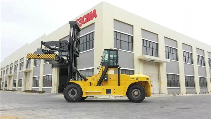 forklift with container handler